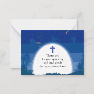 Blue Forest Thank You Card