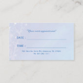 Blue Forest Trees Business Appointment Cards (Back)