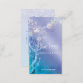 Blue Forest Trees Business Appointment Cards (Front/Back)