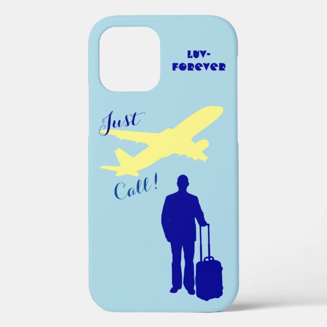 Blue Forever Luv Case-Mate iPhone Case (Back)