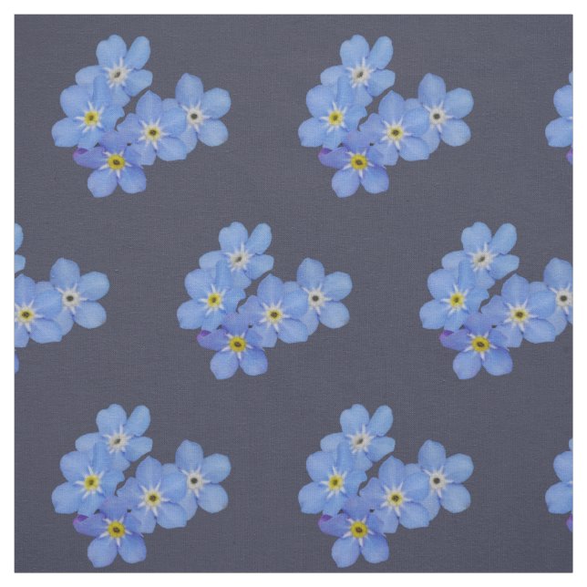 Blue Forget-me-not Fabric (Swatch)