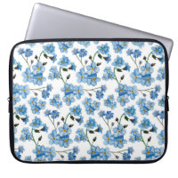 Blue Forget-Me-Not Pattern | Botanical Floral