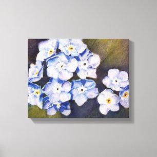BLUE FORGET-ME-NOTS CANVAS PRINT