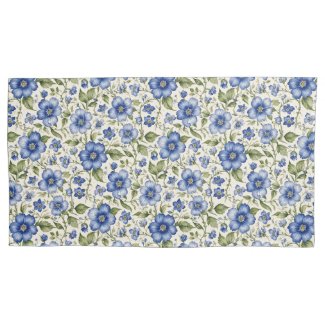 Blue Forget-Me-Nots Floral Fleece 