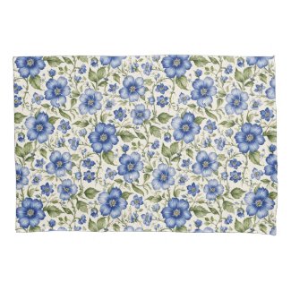 Blue Forget-Me-Nots Floral Fleece 
