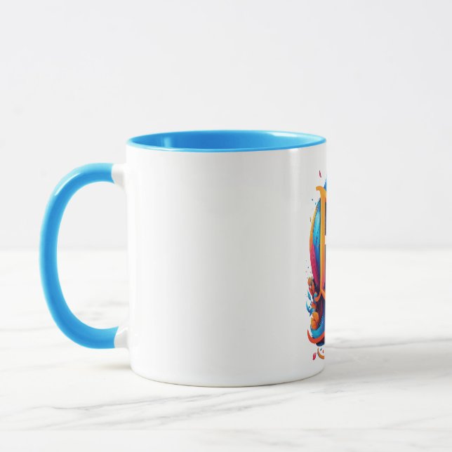 Blue Fox Art Mug (Left)