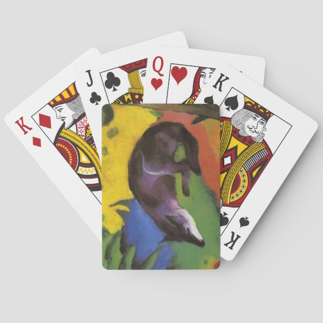 Blue Fox (by Franz Marc) Poker Cards (Back)