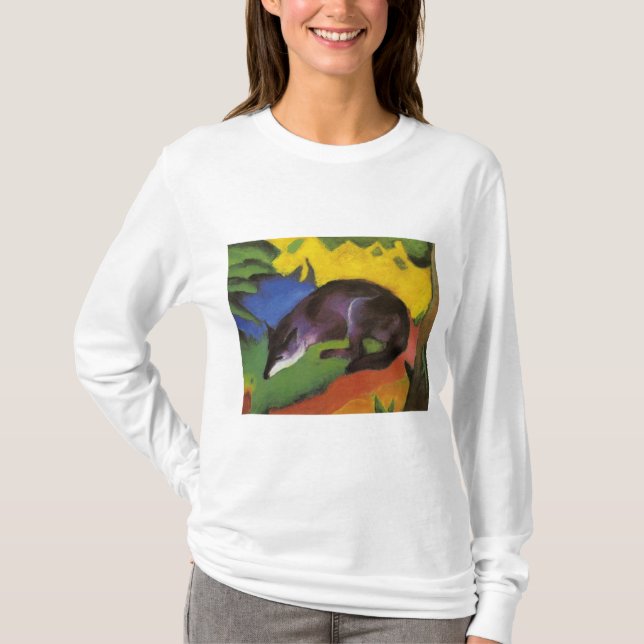 Blue Fox (by Franz Marc) T-Shirt (Front)