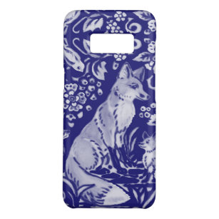  Blue Fox Tile Art Unique Woodland Animal Delft  Case-Mate Samsung Galaxy S8 Case
