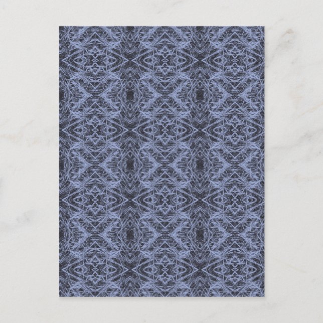 Blue Foxtail Repeat Postcard (Front)