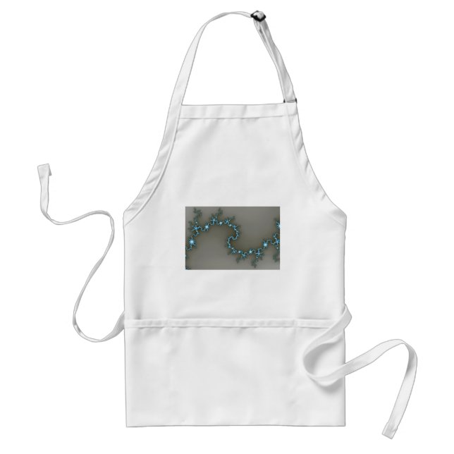 Blue - Fractal Adult Apron (Front)