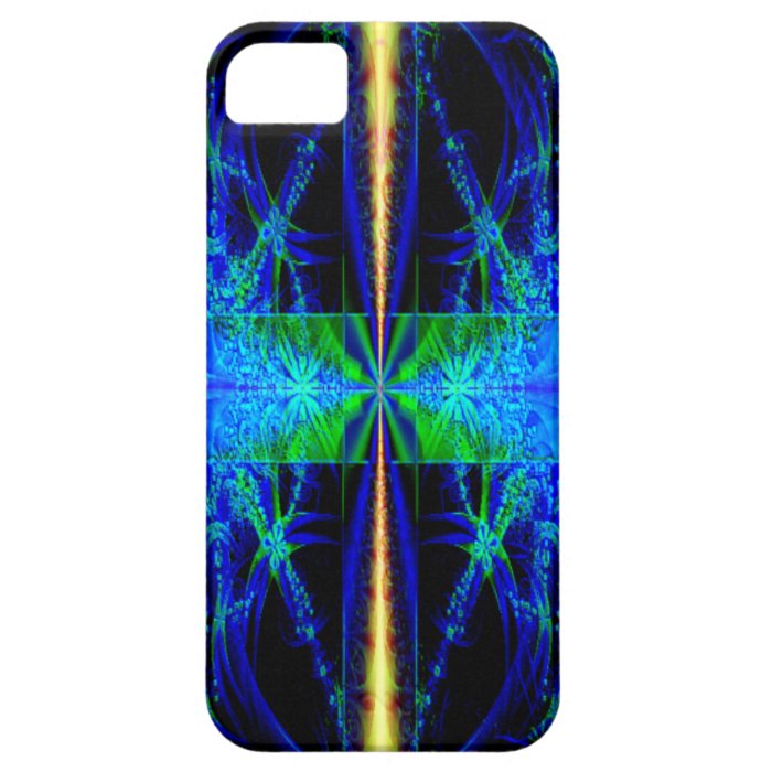 Blue Fractal Art i Phone 5 Case iPhone 5 Cases