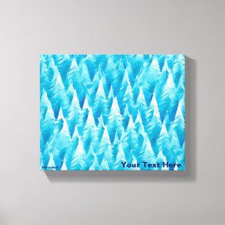 Blue Fractal Forest