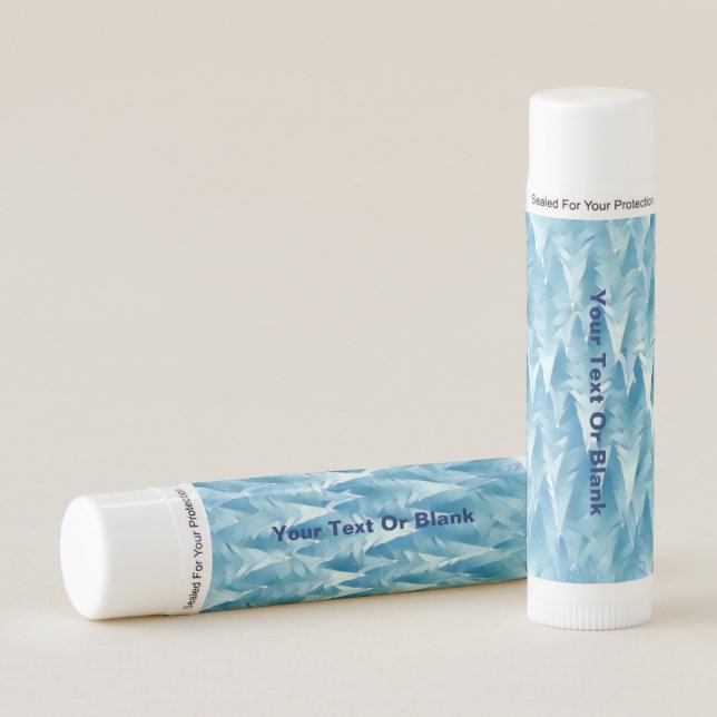 Blue Fractal Forest Lip Balm (Front)
