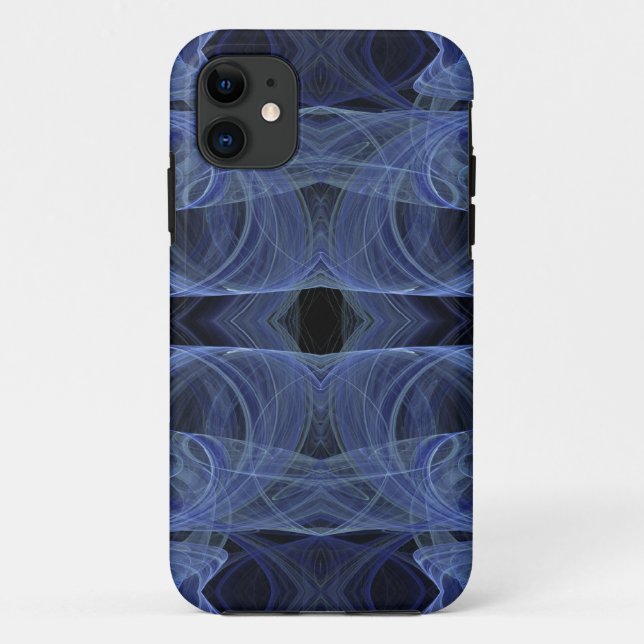 Blue Fractal iPhone 5 Case-Mate Barely There Case (Back)