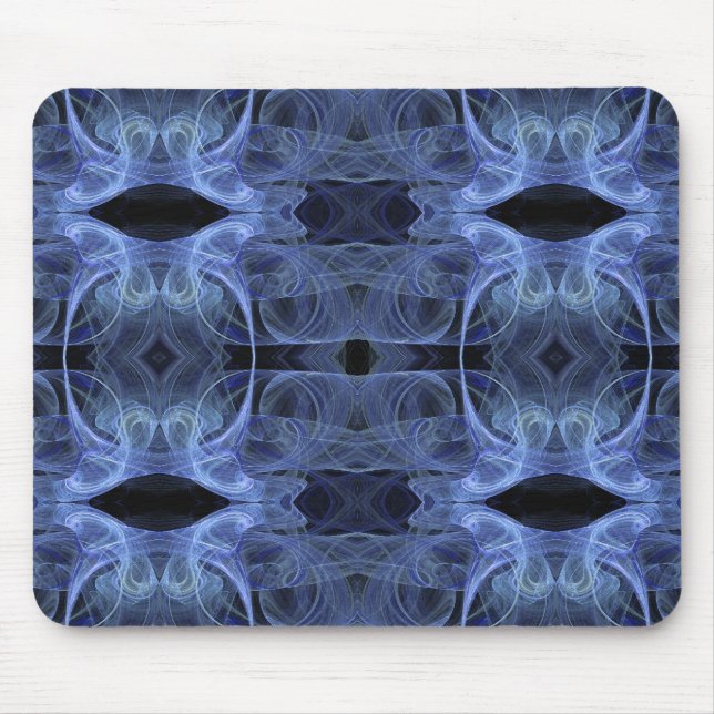 Blue Fractal Mousepad (Front)