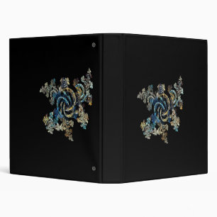 Blue Fractal Style Binder