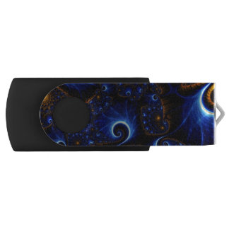 Blue fractal USB Flash Drive