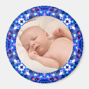 Blue Frame Baby Boy Grandparent’s Gift Photo Magne Magnet