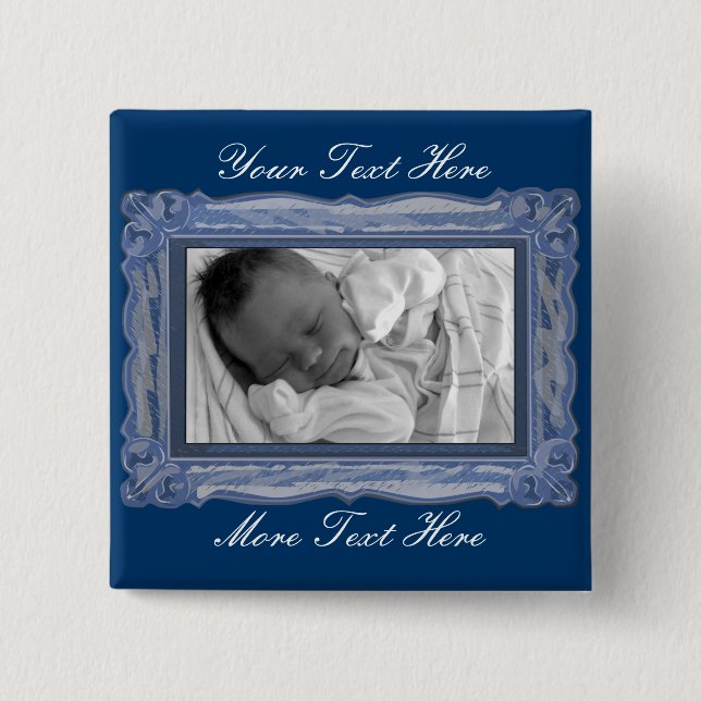 Blue Frame Button (Front)