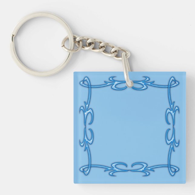 Blue frame keychain (Front)