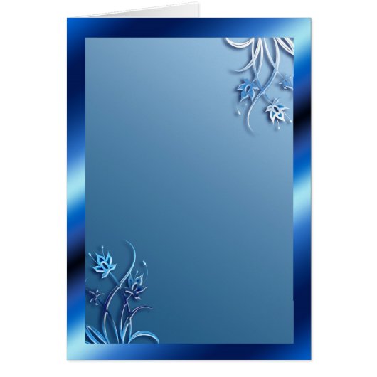 Blue Frame (portrait) Cards (Front)