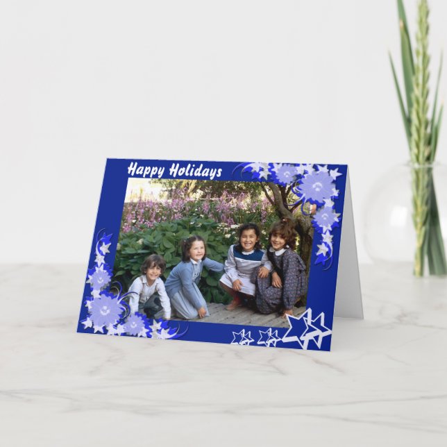 Blue framed card (Front)