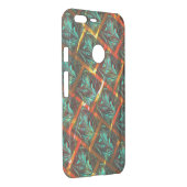 Blue 'framed eyes', square, scratch or red grating uncommon google pixel XL case (Back/Right)