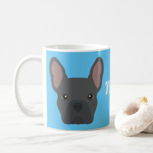 Blue French Bulldog Coffee Mug