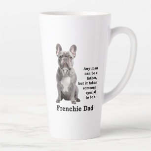 Blue French Bulldog Dad Latte Mug