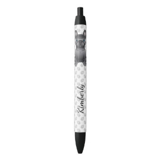 Blue French Bulldog / Frenchie Cartoon Dog &amp; Name Pen