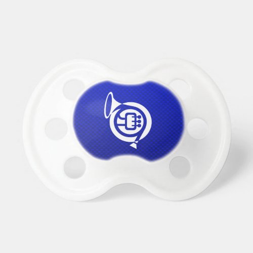 Blue French Horn Pacifier