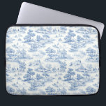 Blue French Style Toile de Jouy Romantic Elegant Laptop Sleeve<br><div class="desc">Introducing our Blue French Style Toile de Jouy Romantic Elegant laptop sleeve, a beautiful combination of fashion and functionality. Made with high-quality materials and inspired by the timeless elegance of French design, this laptop sleeve will elevate your daily routine with a touch of romance and sophistication. The delicate Toile de...</div>