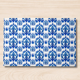 Blue French Toile Pattern Doormat