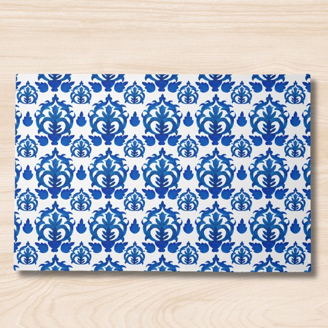 Blue French Toile Pattern Doormat (Creator Uploaded)