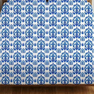 Blue French Toile Pattern Duvet Cover