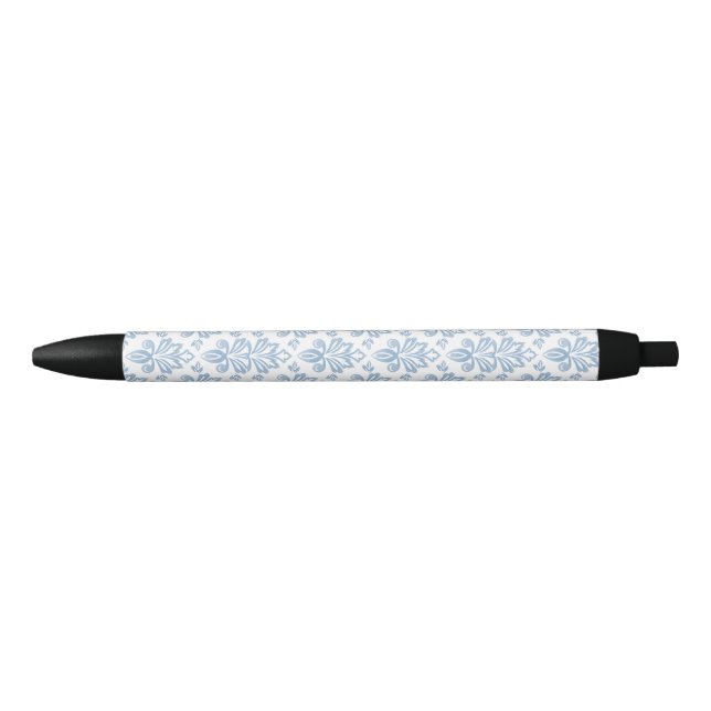 Blue French Toile Pattern Pen (Front)
