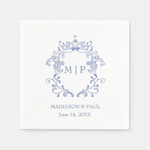 Blue French Vintage Victorian Napkins