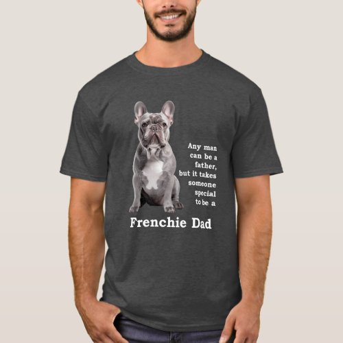 Blue Frenchie Dad T_Shirt