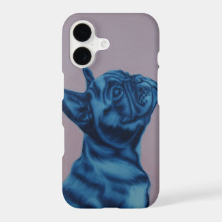 Blue Frenchie iPhone cover