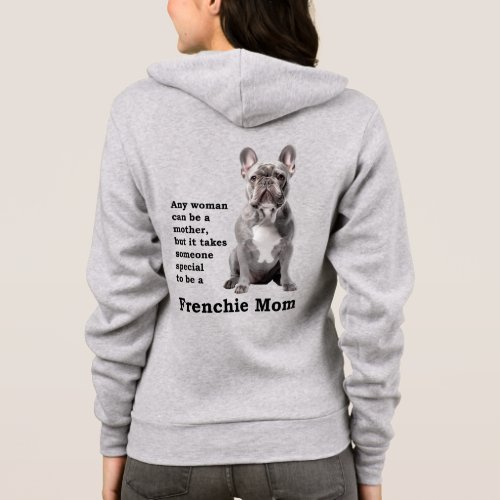 Blue Frenchie Mom Hoodie