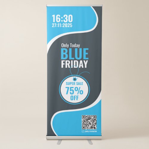 Blue Friday Retractable Banner