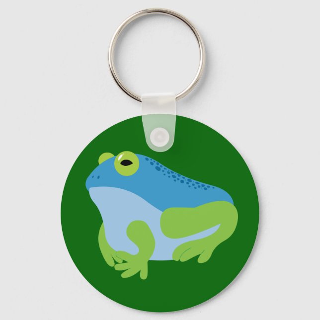 Blue Frog Keychain (Front)
