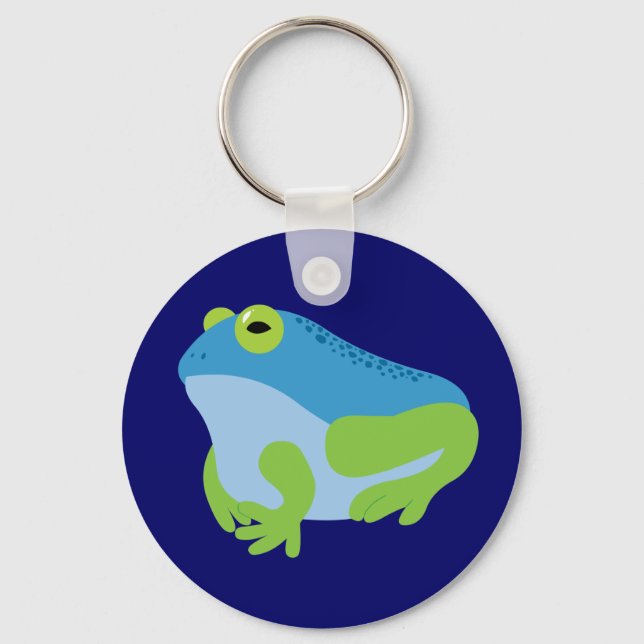Blue Frog Keychain (Front)