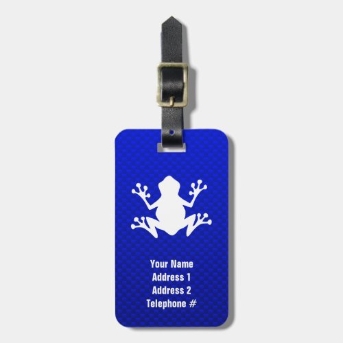 Blue Frog Luggage Tag