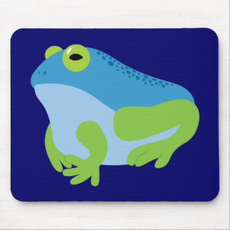 Blue Frog Mouse Pad