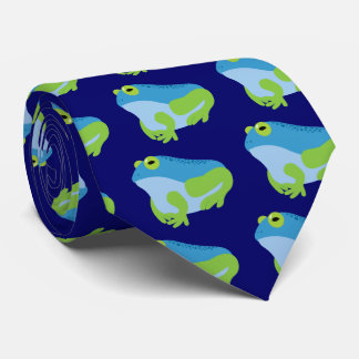 Blue Frog Neck Tie