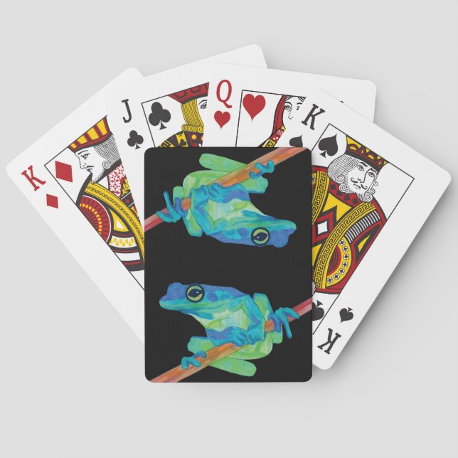 Blue Frog Poker Cards (Back)