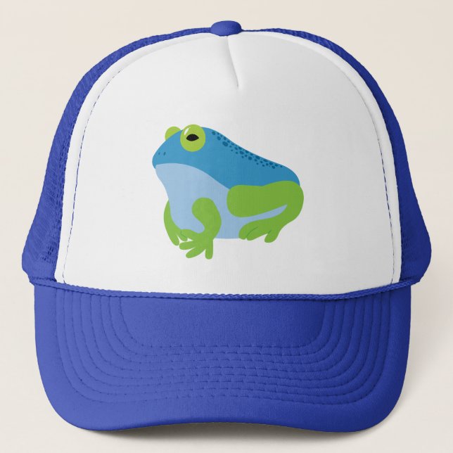 Blue Frog Trucker Hat (Front)