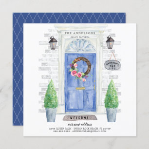 Blue Front Door Moving Announcement